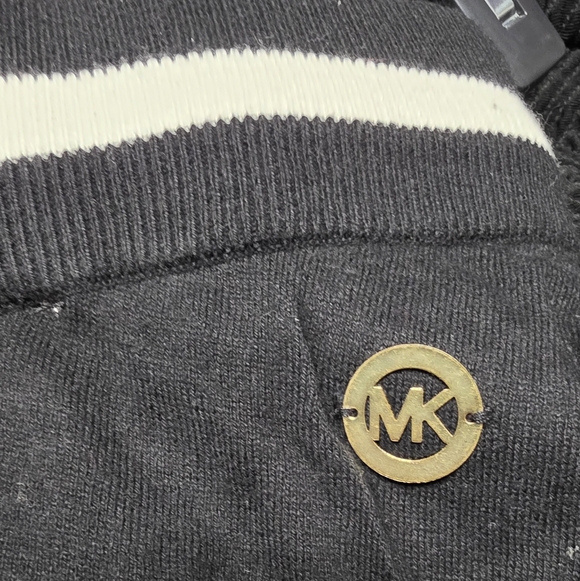 MICHAEL Michael Kors Black Joggers with White Stripes Size Large NWT - Picture 3 of 7